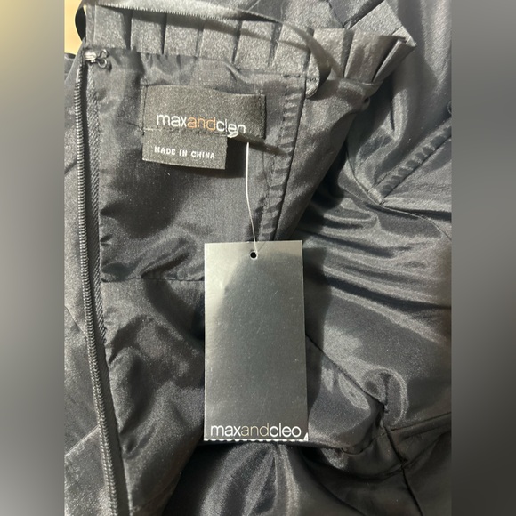 NWT 148.00 Max & Cleo Black strapless dress size 4 - Picture 9 of 11